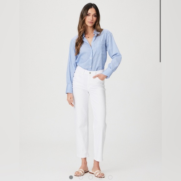 EUC Paige Straight Leg White Jeans - Picture 1 of 7